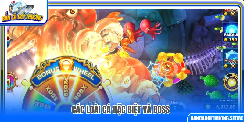 Danh sách cá đặc biệt và boss trong game